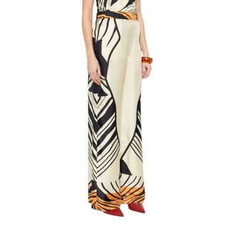 Raquel Diniz Wide Trousers, female, Multicolor, Size: M Wide Trousers
