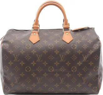 Louis Vuitton Borsa a mano Speedy 35 con monogramma 1998 - Marrone