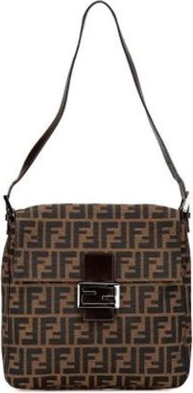Fendi Pre-owned Shoulder Bags, female, Brown, Size: ONE SIZE Pre-owned Vintage Shoulder Bag