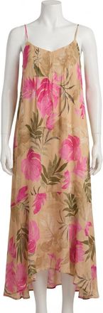Z Supply Benson Ula Tropical Midi Dress In Desert Tan