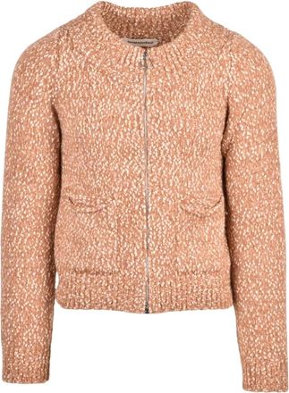 Namacheko Korte Ronde Hals Cardigan - Heren - Vesten - Beige - XL - Katoen - Truien & Vesten