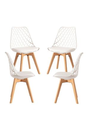 Regalos Miguel Packs Sillas Comedor - Pack 4 Sillas Mima - Blanco
