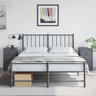 Berkfield Home Bedside Cabinets 2 pcs Anthracite 34.5x39x62 cm Steel in Black