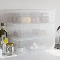 OEM Cajas De Almacenamiento De Pl&aacute;stico, Juego De 3, 25 L, Apilables - Crezuo