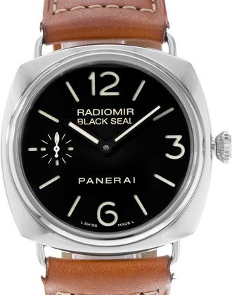 Officine Panerai Pre-owned Panerai Radiomir Black Seal Black sandwich Dial Dial Mens Watch PAM 00183
