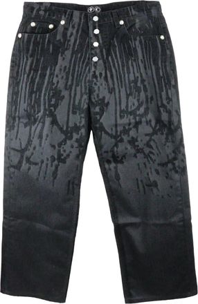 Thug Club Jeans con taglio laser cut - Nero