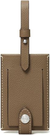 Tory Burch Leather Luggage Tag in Wild Mushroom at Nordstrom