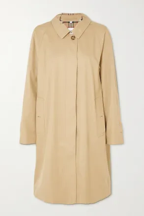 Burberry Cappotto In Gabardine Di Cotone Biologico Camden - Neutri