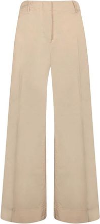 Incotex Broeken, Dames, Beige, L, Katoen, Beige Katoenen Broek, Elegant en veelzijdig