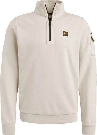 PME Legend Halve Rits Kraag Interlock Jersey - Heren - Sweatshirts - Beige - 2XL - Katoen - Hoodies & sweatvesten