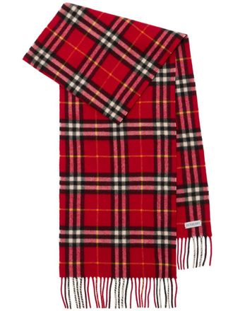 Burberry checkered cashmere scarf - unisex - Cashmere - OS