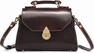 OLD TREND Laurel Genuine Leather Classic Everyday Satchel in Brown at Nordstrom