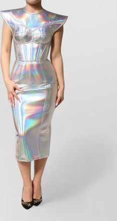 Dolce & Gabbana iridescent bodycon midi dress