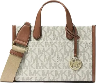 Michael Kors Tassen, Dames, Beige, ONE Size, Leer, Gigi Small East West Messenger Bag