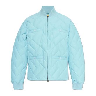 Kenzo Down Jackets, female, Blue, Size: S Quilted Down Jacket