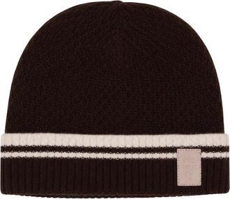 Eleventy Set muts en sjaal met logo - Heren - Hoeden - Bruin - ONE Size - Accessoires