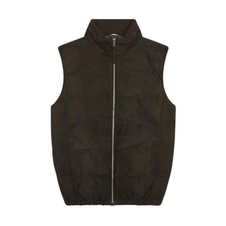 AT.P. CO Waistcoats, male, Brown, 2XL, Gilet in Camoscio