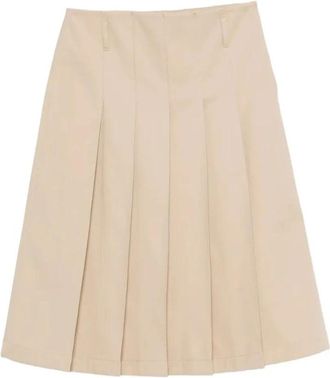 A.P.C. Jupe Alice - Dames - Korte rokken - Beige - XS - Katoen - Rokken