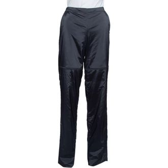 Emporio Armani Black Padded Wide Leg Pants