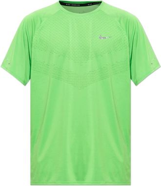 Nike Stride Dri-FIT ADV Hardloopshirt met korte mouwen - Heren - Sportshirts - Groen - M - Polyester - Fitness