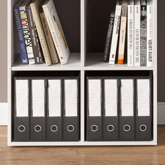 Vicco Separador De Ambientes, Blanco, 72 X 107.8 Cm Con 2 Cajas Plegables