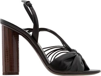 Ferragamo Sabina Strappy Leather Sandals, Size 7 C