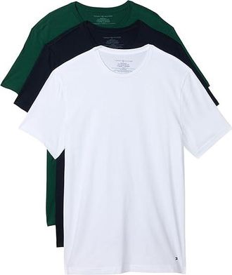 Tommy Hilfiger Cotton Classic 3-Pack Crewneck Undershirts Mens Underwear Spruce : 2XL
