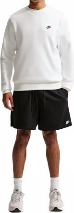 Nike Club Crew Neck Sweatshirt In White