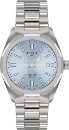 Tissot PRC100 Solar Blue Dial Stainless Steel Womens Watch T151.822.11.351.00
