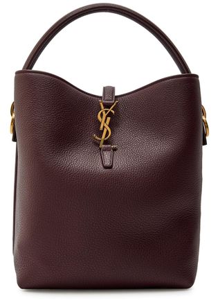 Saint Laurent Le 37 Grained Leather Bucket bag - Burgundy - One Size