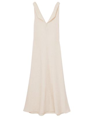 Reiss Kiera Textured Drape Neck Dress