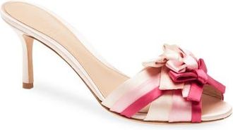 Giambattista Valli Satin Slide Sandal in Rose/Tricolor at Nordstrom, Size 10Us