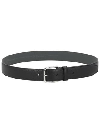 HUGO BOSS Black Textured Buckle Belt