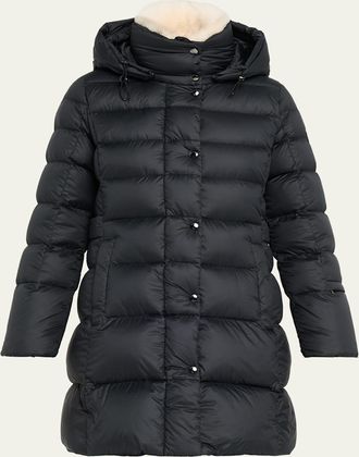 Bogner Nicci Down Coat with Detachable Collar & Hood