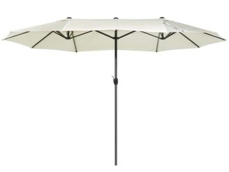 Beliani Sombrilla de jard&iacute;n 460 cm beige