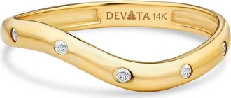 Devata Wave Ring in 14K Gold in Yellow Gold at Nordstrom, Size 7