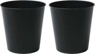 Happimess Nolan Modern Classic Smooth Steel 2 Gal Waste Bin in Matte Black at Nordstrom