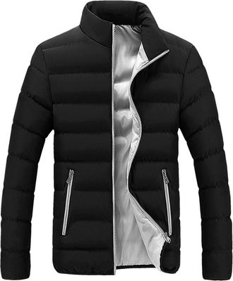 Generic Mens Jacket Down Jackets Insulated Lightweight Coat for Cold Weather Winter Ideal for Walking Hiking Outdoor Recreation Mens Padded Lightweight Jacket