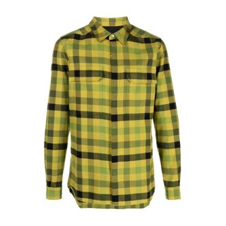 Rick Owens Casual Shirts, male, Green, Size: M Overshirt 32P
