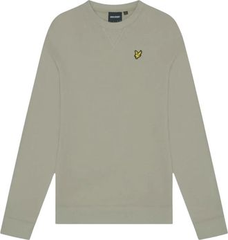 Lyle & Scott Hoodies & sweatvesten, Heren, Groen, L, Katoen, Crew Neck Sweatshirt Classic Fit