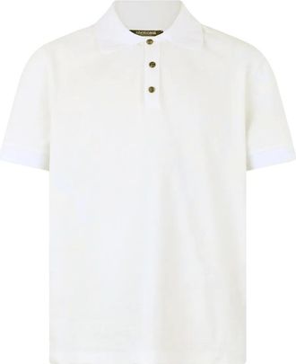 Roberto Cavalli Polo con stampa pitonata - Bianco