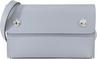 Herm&egrave;s Gray Epsom Leather Chain/Shoulder Wallet (Pre-Owned)