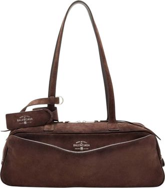 Balenciaga Brown Carrie Large Shoulder Bag