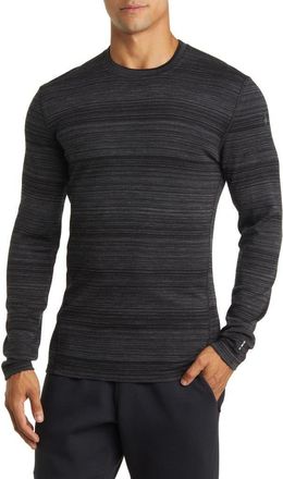 Smartwool Classic Thermal Merino Base Layer Long Sleeve T-Shirt in Black Color Shift at Nordstrom, Size Xx-Large