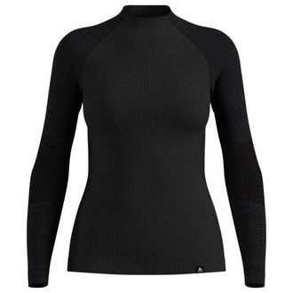 Odlo Seamless Performance Wool Bl Top L/S Merinounterw&auml;sche f&uuml;r Damen | schwarz