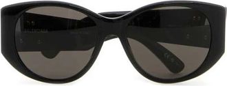 Balenciaga Nano Round Bb 0455S - unisex - Zonnebrillen - Zwart - ONE Size - Accessoires
