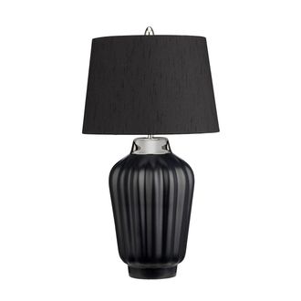 Netlighting Bexley 1 Light Table Lamp Black Polished Nickel
