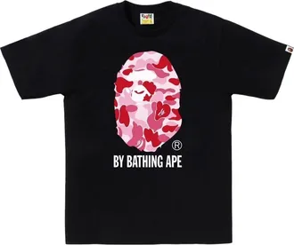 A Bathing Ape ABC Camo T-Shirt Black Pink 1M30-110-005-BLKPNK