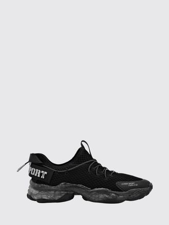 Plein Sport Hyper Sport Low-Top Sneakers in Mesh with Applied Logo and Pull Tab