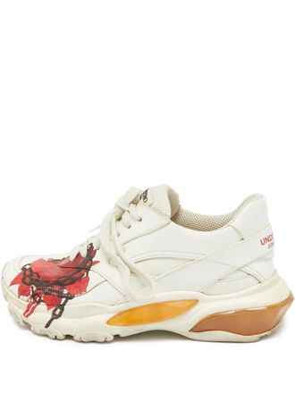 Valentino Garavani leather chunky sneakers - White